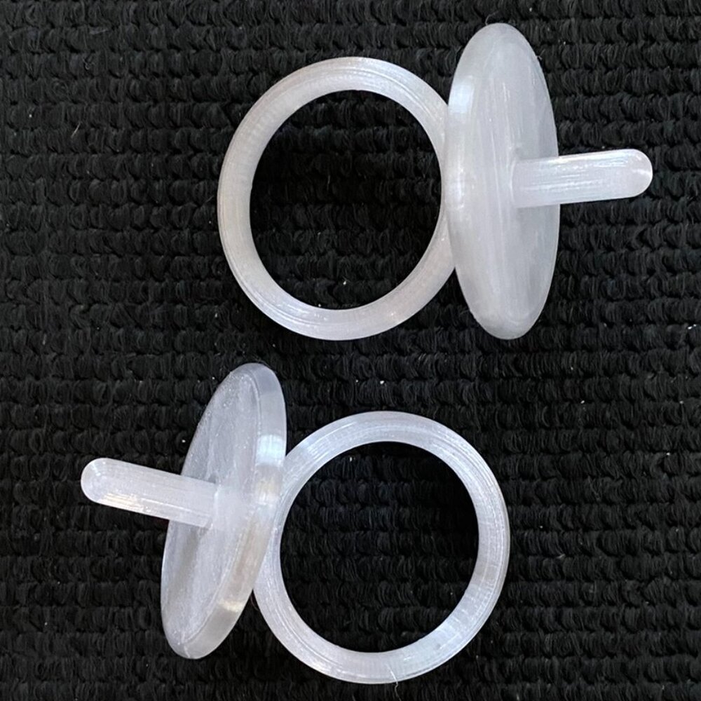 Replacement Pacifier 2pak Frosted White for Vintage Cabbage Patch Kids & Preemie